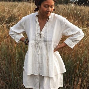 Little Tienda Elke Blouse - XL, Flax